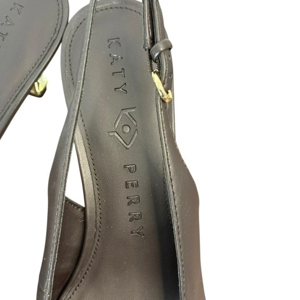 Katy Perry The Oceanview‎ Slingback Heels Softy Nappa Coffee Brown 5 NIB
